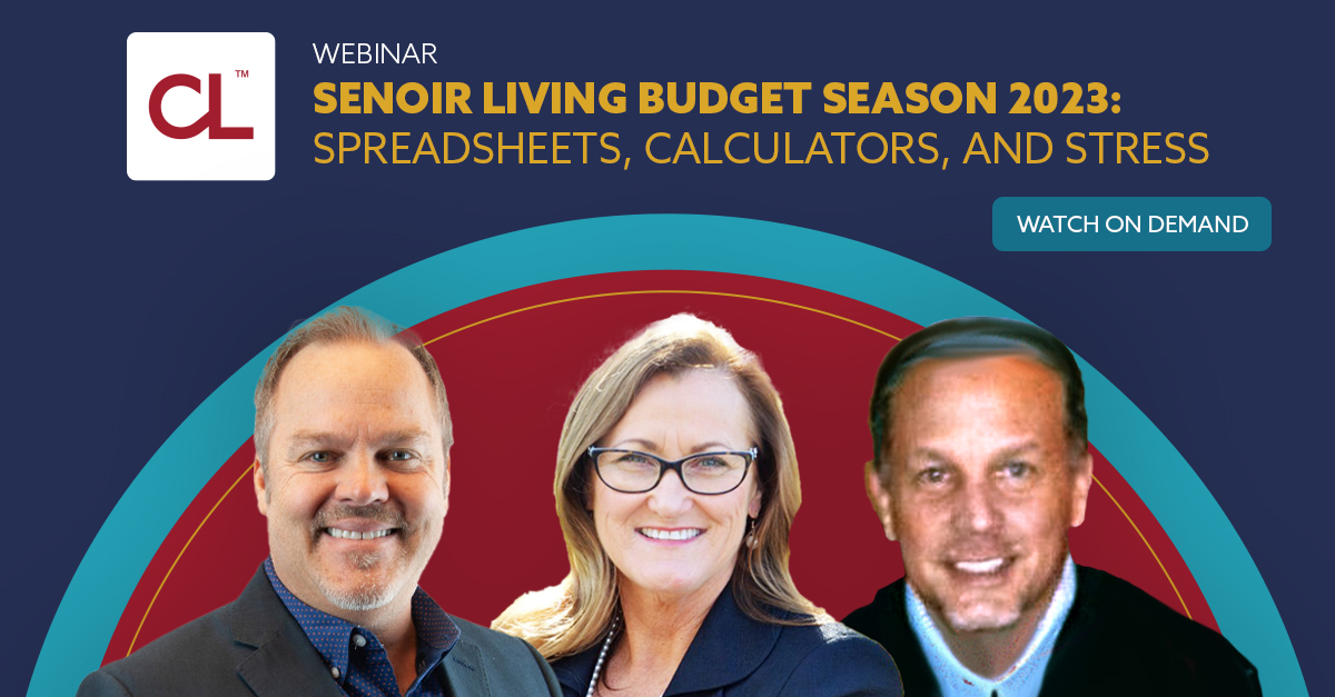 Webinar: senior living budget season spreadsheets calculators and stress